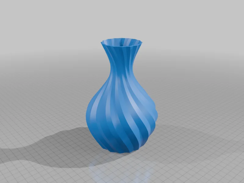 3D модель Спиральная ваза Slight Twisted - фото 2