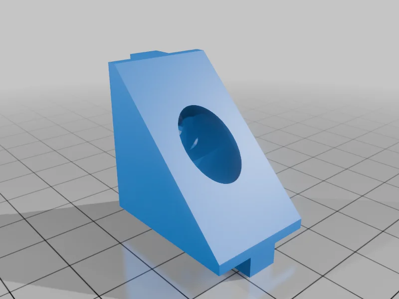 3D модель Угловая скоба для алюминиевых экструзий 20x20 мм - фото 4