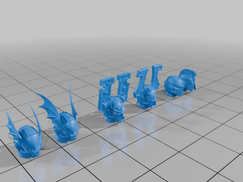 3D модель Хаотичні голови - 3D модель STL