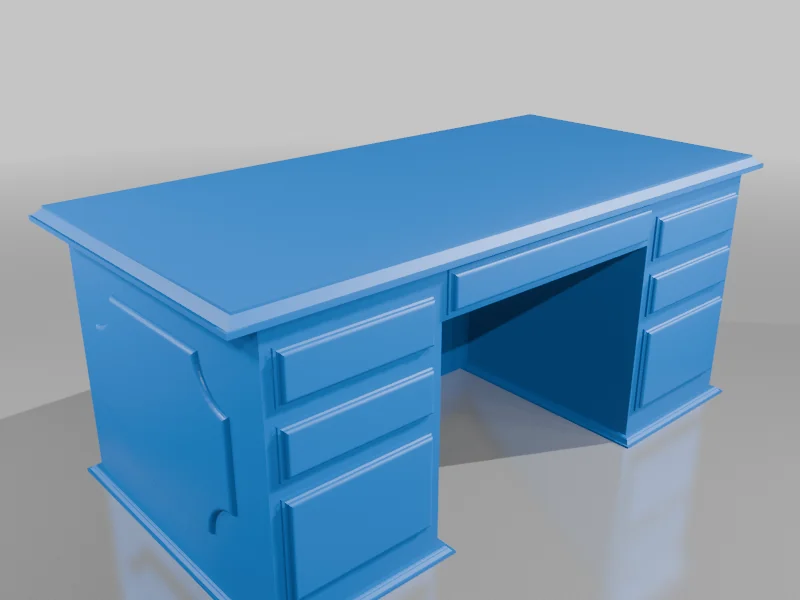 3D модель Модель учительского стола для класса - фото 1