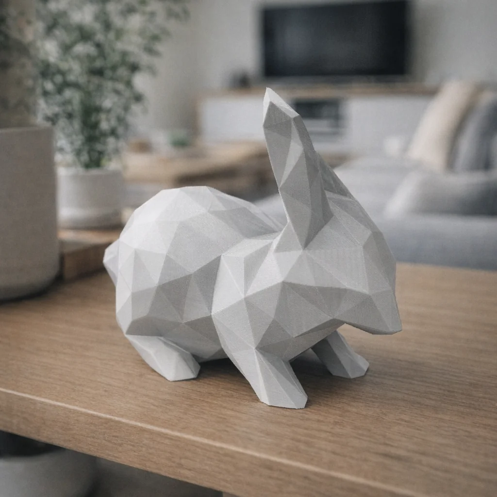 3D модель Низькополігональний Кролик на Великдень - фото 2