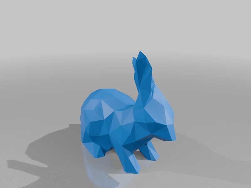 3D модель Низькополігональний Кролик на Великдень - фото 5