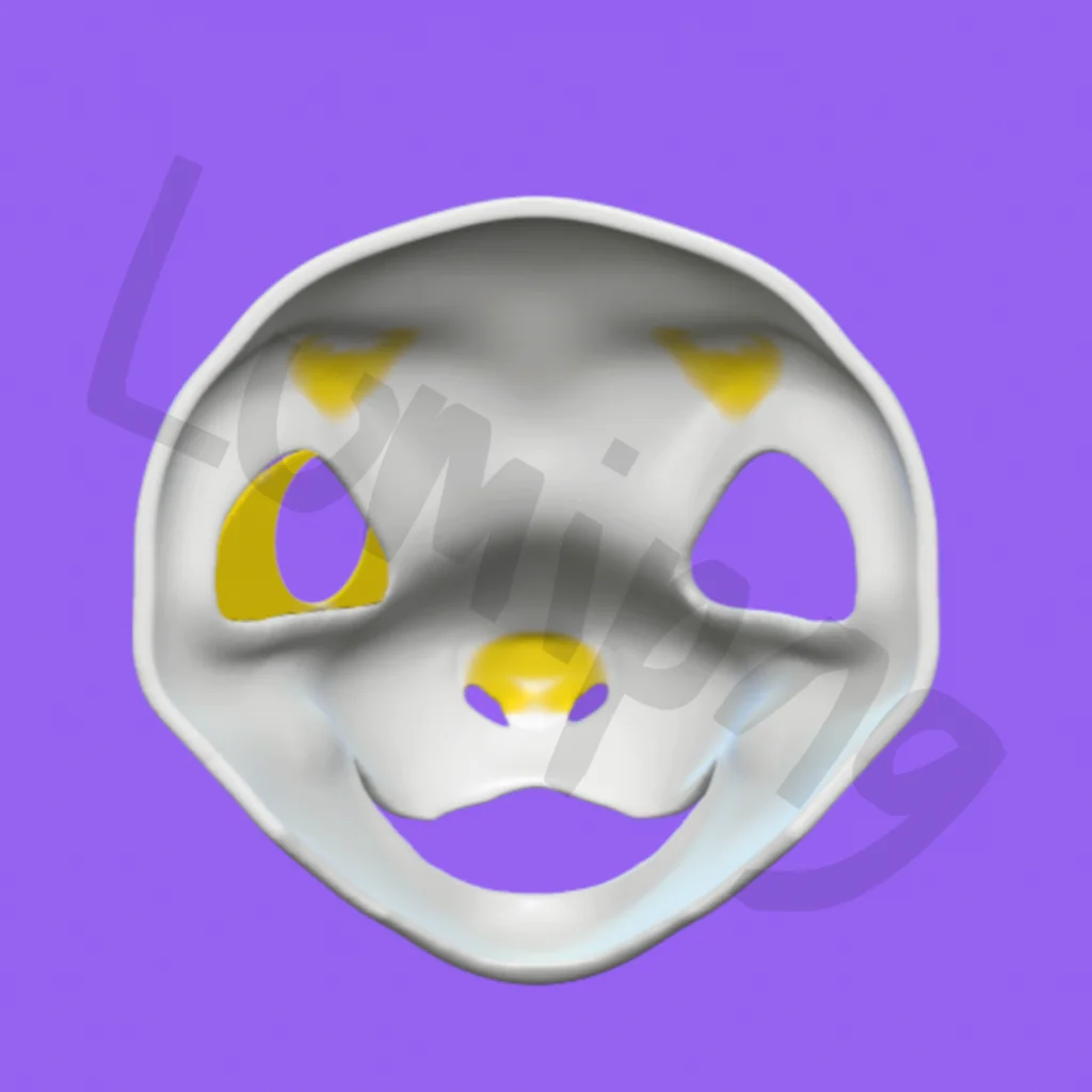 3D модель База головы фурсюта Feline - фото 3