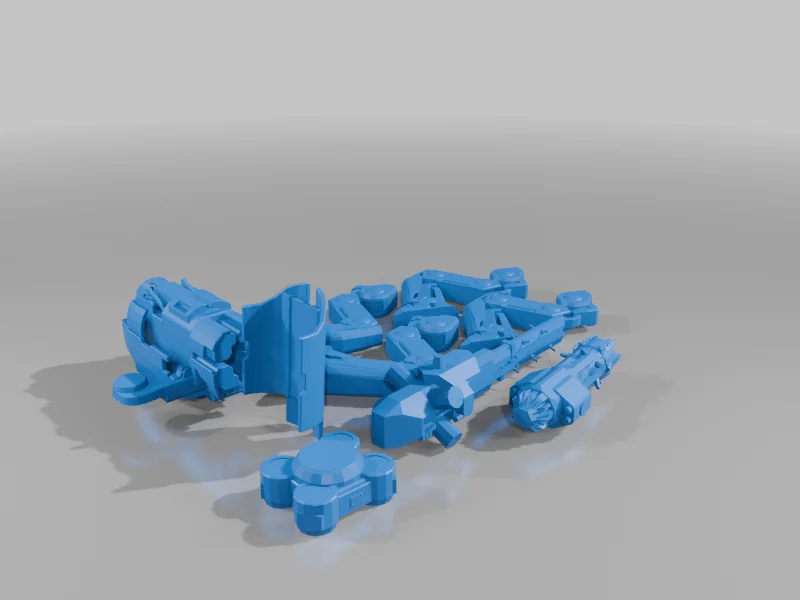 3D модель Квадрупедальный робот Faijin из игры Kreig Robots - фото 5