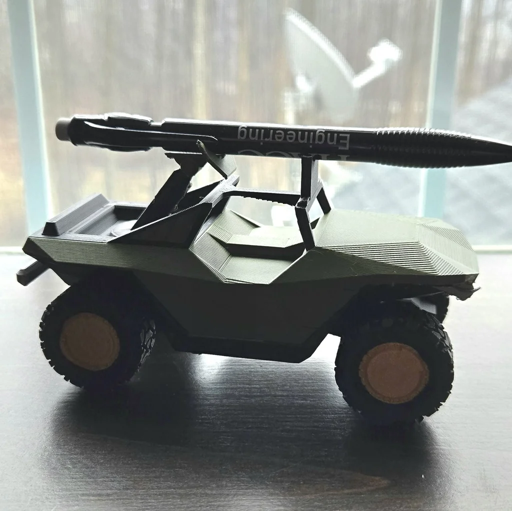 3D модель Подставка для ручек Halo Warthog - фото 2