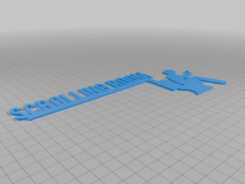3D модель Дверний знак 'Scrolling Room' - фото 4