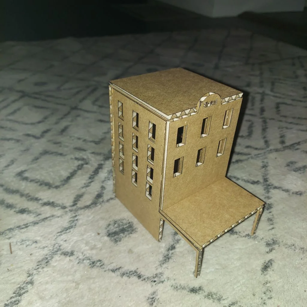 3D модель Модель отеля для лазерной резки и 3D-печати - фото 2