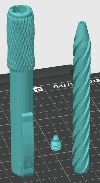 3D модель Схована модель: Ручка-пенал (Pilot G2) - фото 5