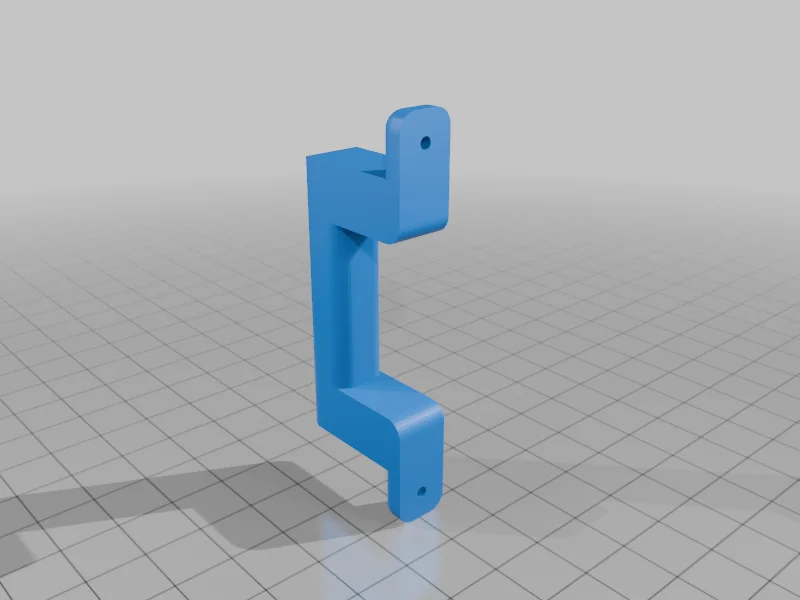 3D модель Деревянная ручка для шкафа - фото 1