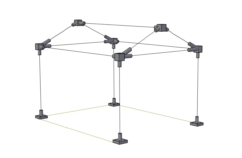 3D модель Соединения для теплицы - фото 1