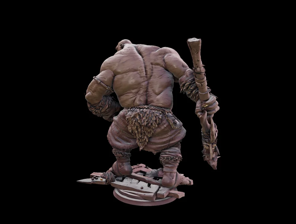 3D модель Модель огра Knut - фото 3