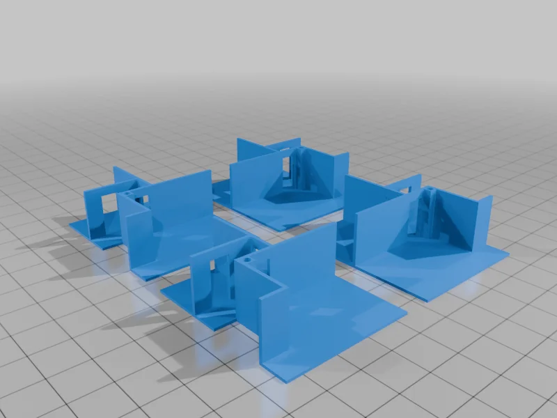 3D модель 4-ех квартирный дом в масштабе 1:160 - фото 10