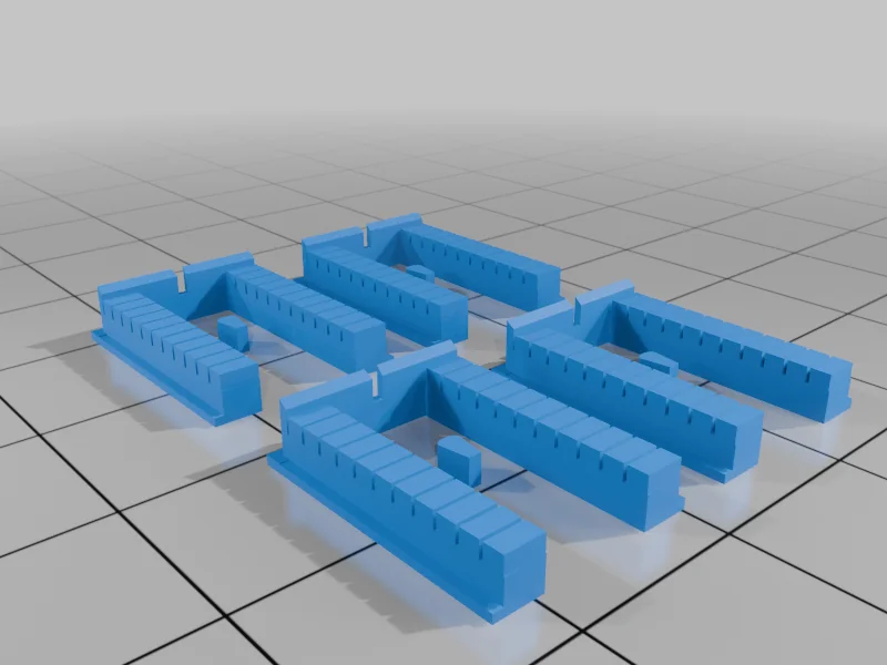 3D модель 4-ех квартирный дом в масштабе 1:160 - фото 12