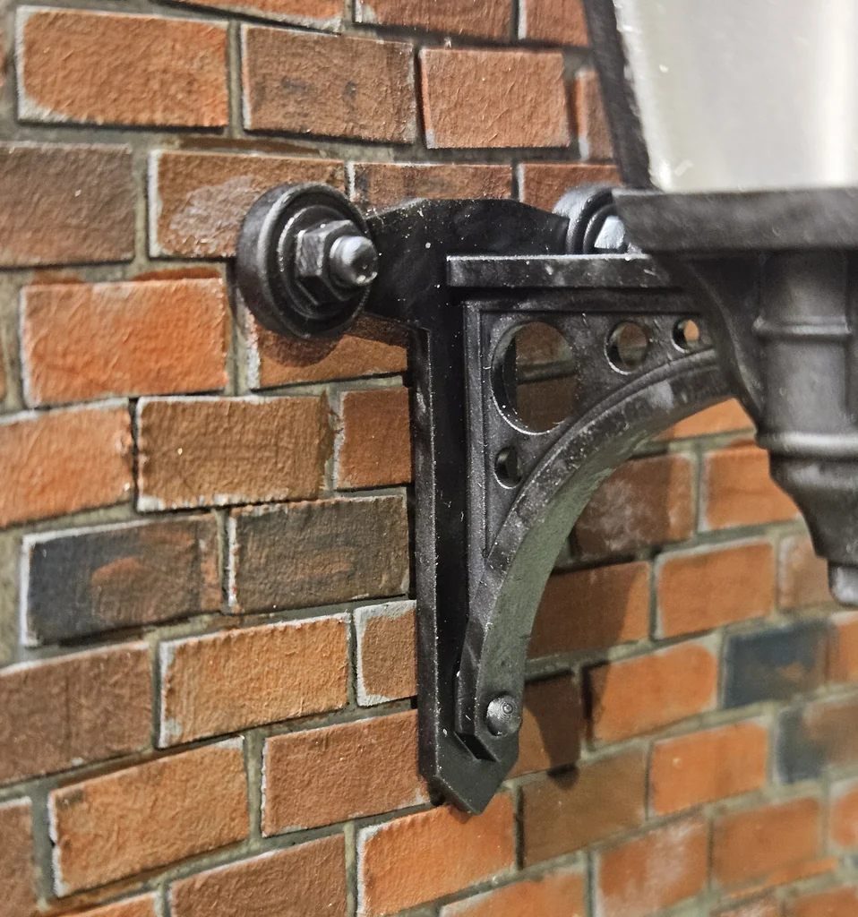 3D модель Уличная газовая лампа на стену в масштабе 1:19 - фото 3