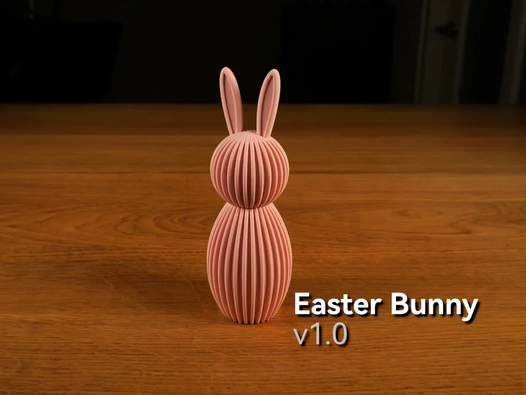 3D модель Современные декоративные пасхальные кролики без поддержки - фото 2