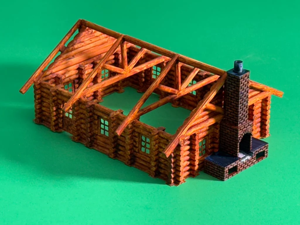 3D модель Модель кирпичного барбекю в масштабе 1:87 - фото 2