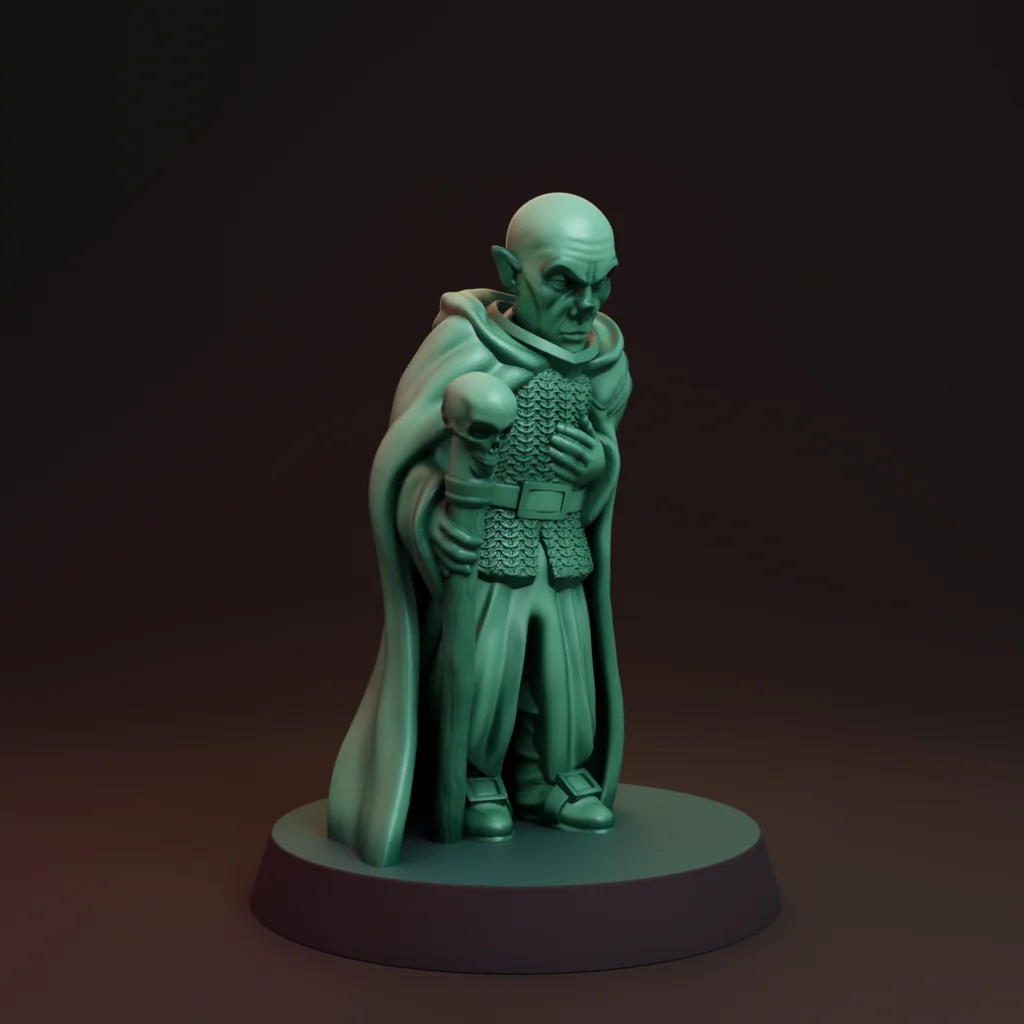 3D модель Миниатюра слуги вампира без поддержки - фото 2