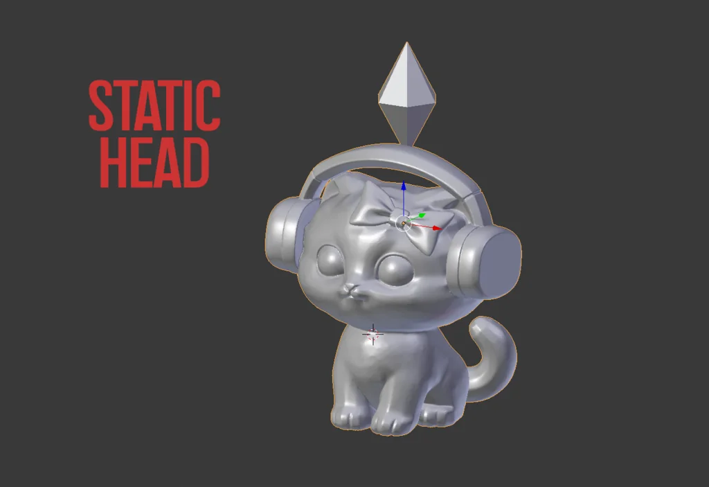 3D модель Котик из The Sims в наушниках | статическая модель - фото 1