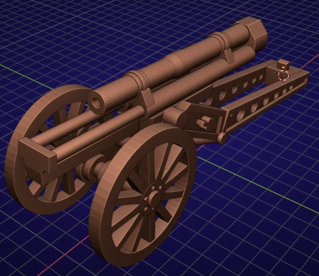 3D модель Модель Canon de 65 M (1906) в масштабе 1/100 - фото 1