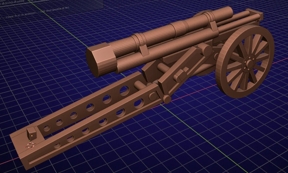 3D модель Модель Canon de 65 M (1906) в масштабе 1/100 - фото 2