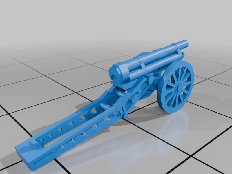 3D модель Модель Canon de 65 M (1906) в масштабе 1/100 - фото 3