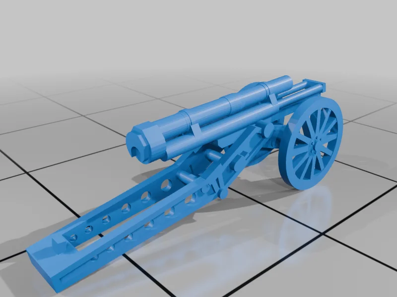 3D модель Модель Canon de 65 M (1906) в масштабе 1/100 - фото 4