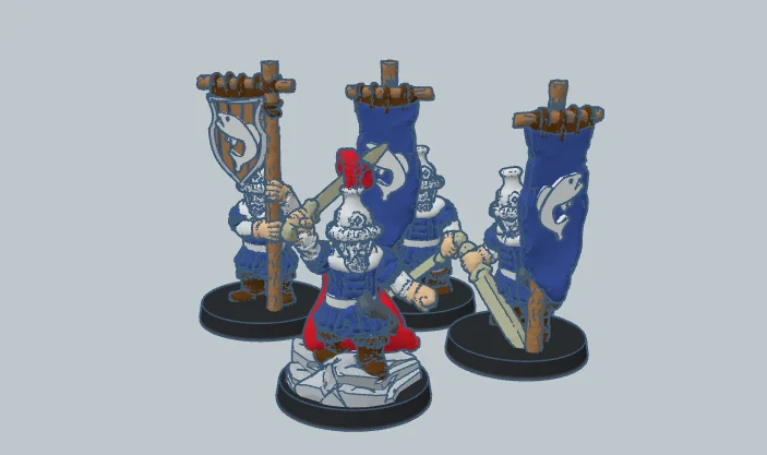 3D модель Командир озерного города 10мм - фото 1