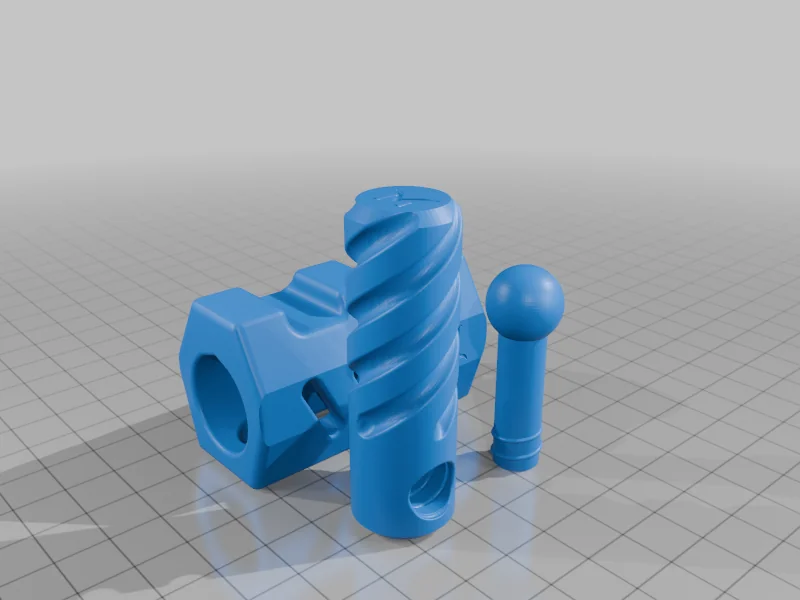 3D модель Компактный ключевой фиджет Bolt Action Mini - фото 12