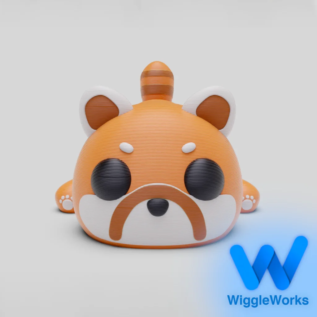 3D модель Гибкая модель красной панды (с брелком) - фото 4