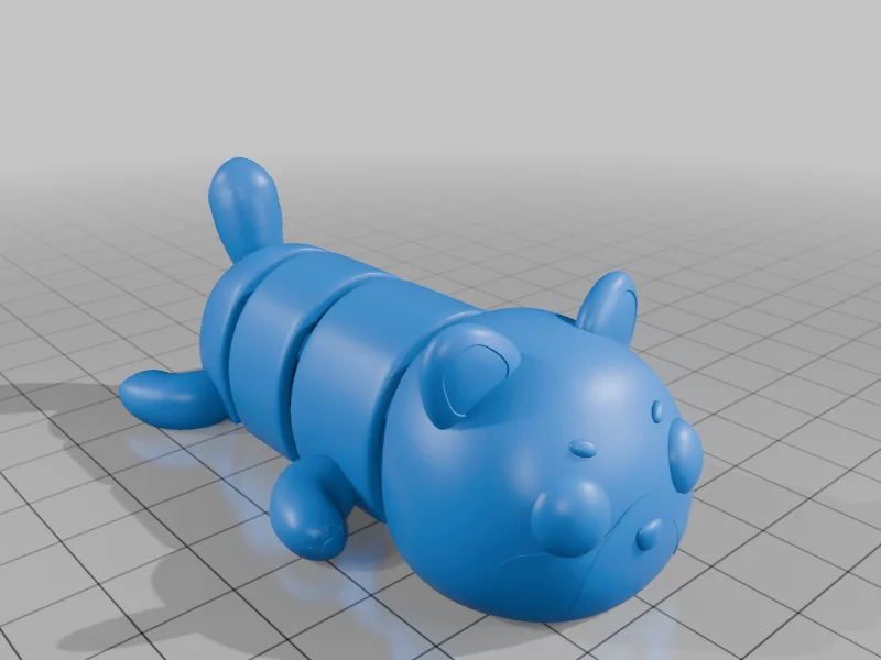 3D модель Гибкая модель красной панды (с брелком) - фото 6