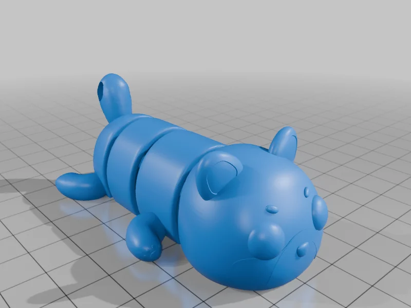 3D модель Гибкая модель красной панды (с брелком) - фото 7