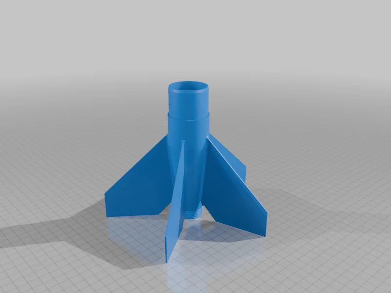 3D модель Модель ракеты из трубки от бумажных полотенец - фото 4