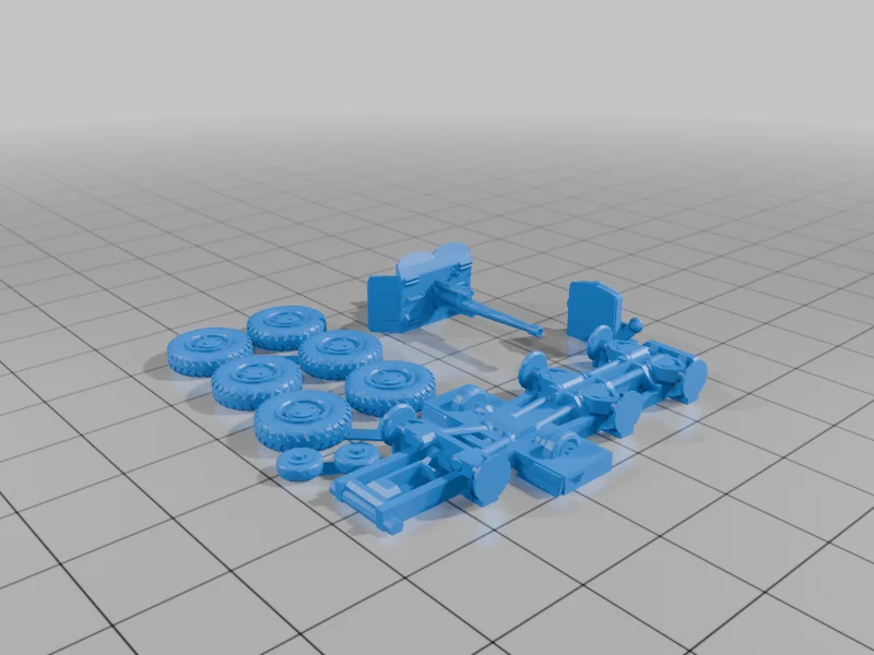 3D модель Модель Laffly W15 TCC - Анти-танковый трактор - фото 2