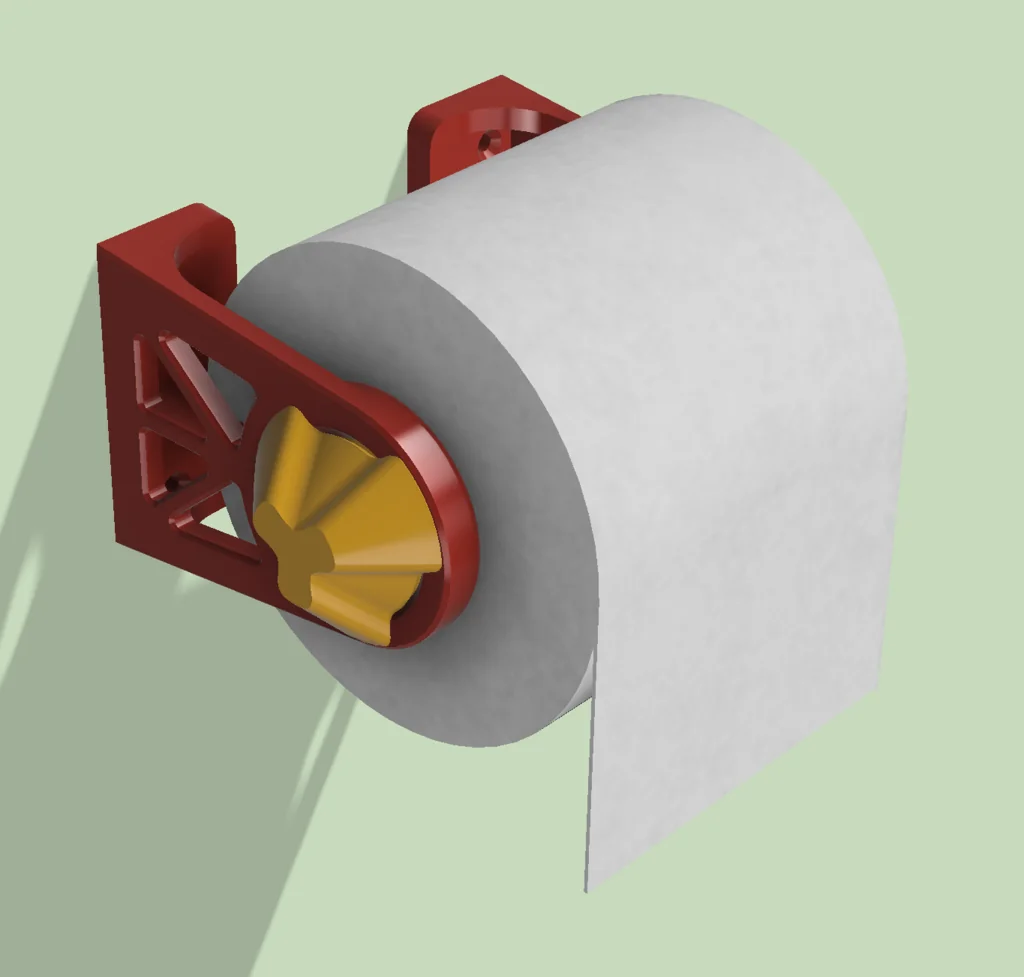 3D модель Держатель для бумажных полотенец и туалетной бумаги - фото 1