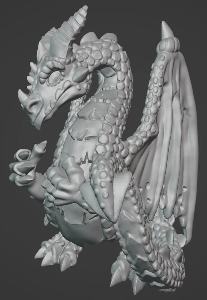 3D модель 3D-модель Дракона - фото 1