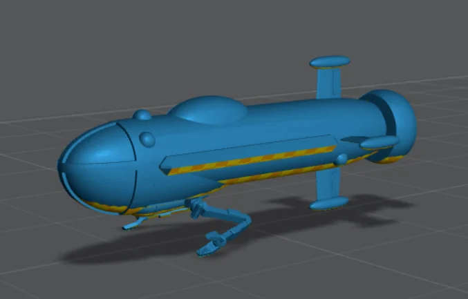 3D модель Мини-субмарина Jarvis (прототип) для Battletech - фото 1