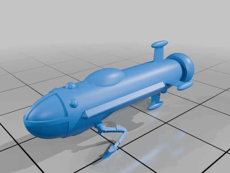 3D модель Мини-субмарина Jarvis (прототип) для Battletech - фото 2