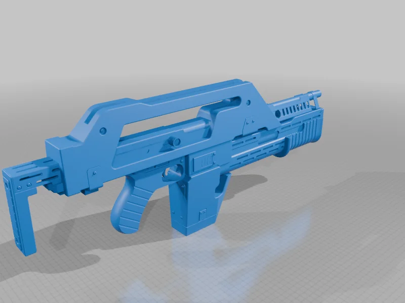 3D модель Полноразмерная модель M41a Pulse Rifle из Aliens - фото 8