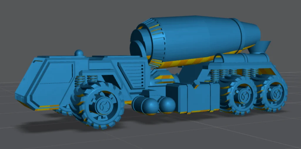 3D модель Цементный миксер для Battletech - фото 1