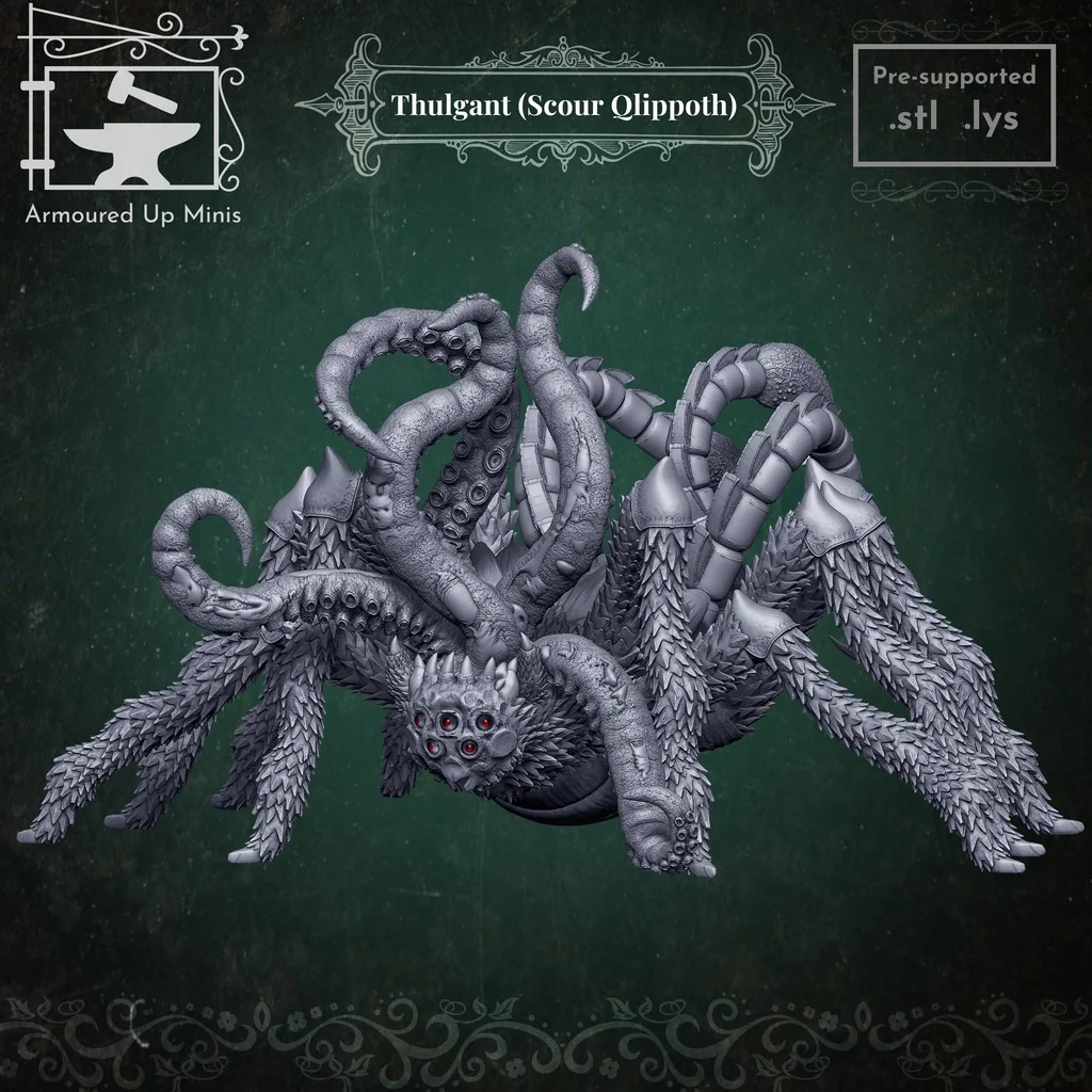 3D модель Thulgant (Scour Qlippoth) - Миниатюра для RPG - фото 1