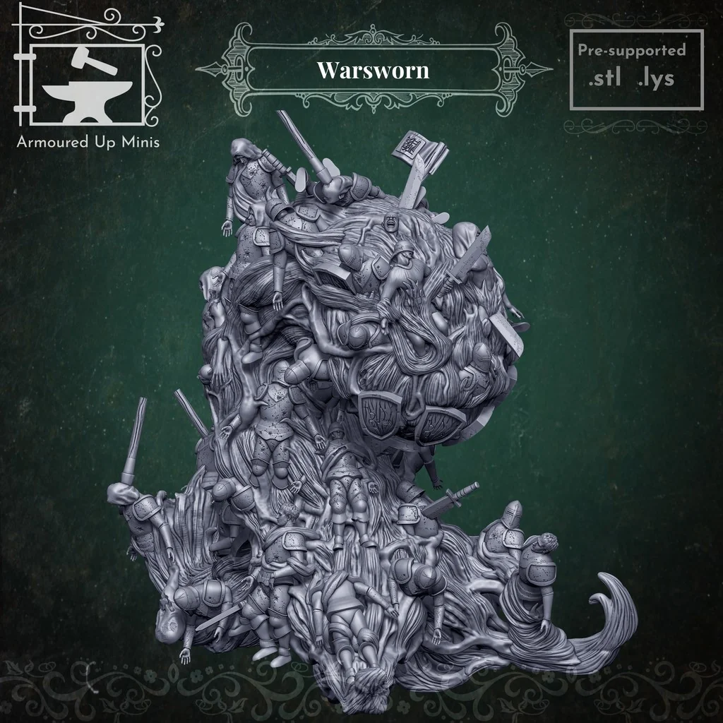 3D модель Миниатюра Warsworn для ролевых игр - фото 1