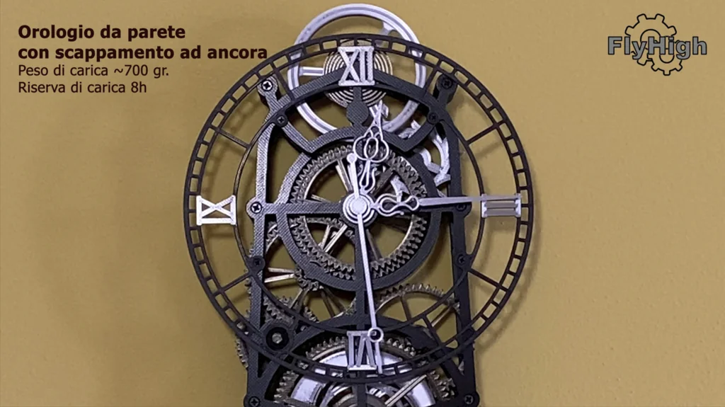 3D модель Настенные часы с анкерным механизмом и 8-часовым запасом хода - фото 1