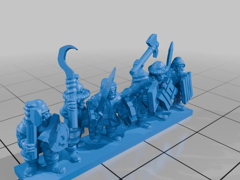 3D модель Милития Озерного Городка с Щитами (10мм) - фото 5