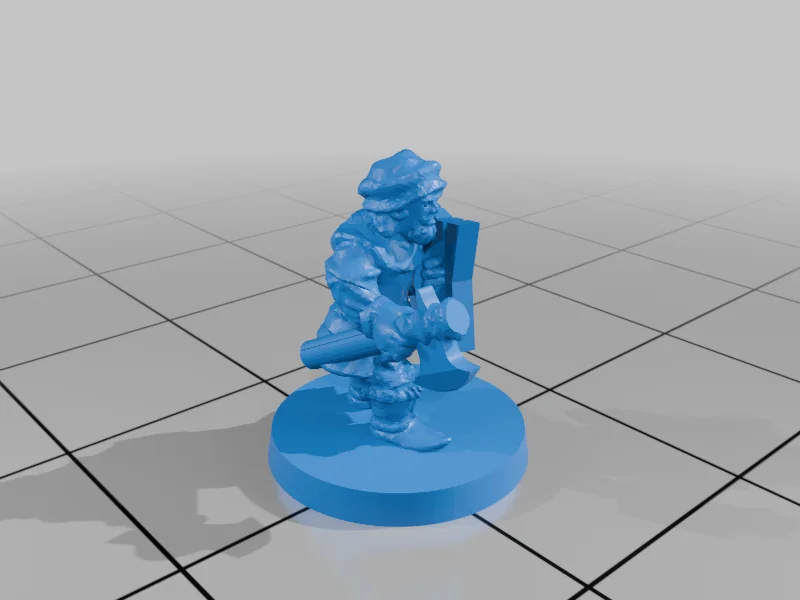 3D модель Милития Озерного Городка с Щитами (10мм) - фото 10