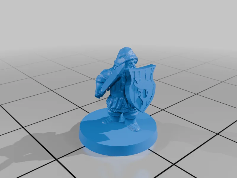 3D модель Милития Озерного Городка с Щитами (10мм) - фото 12