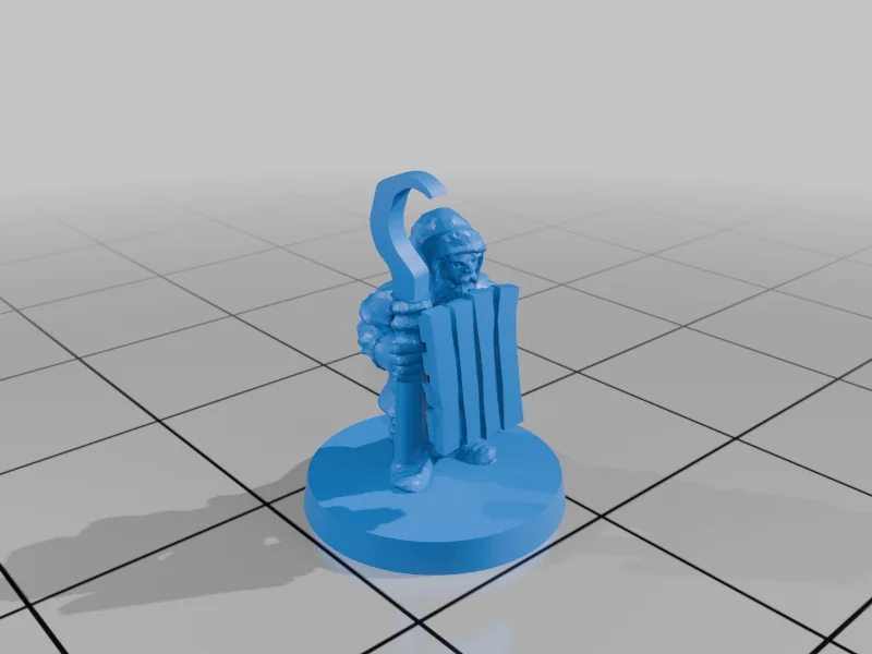 3D модель Милития Озерного Городка с Щитами (10мм) - фото 13