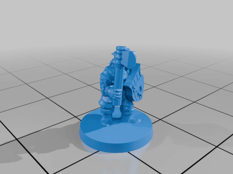 3D модель Милития Озерного Городка с Щитами (10мм) - фото 14