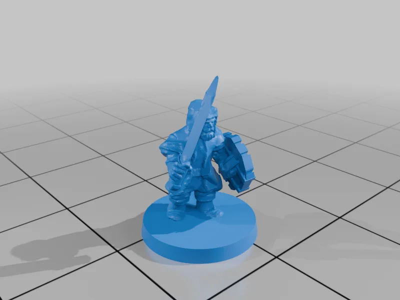 3D модель Милития Озерного Городка с Щитами (10мм) - фото 16