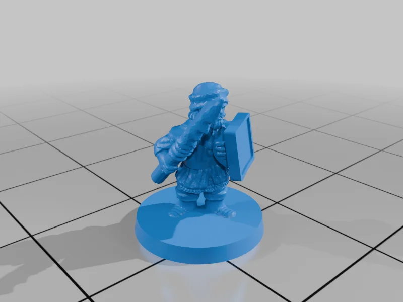 3D модель Милития Озерного Городка с Щитами (10мм) - фото 18