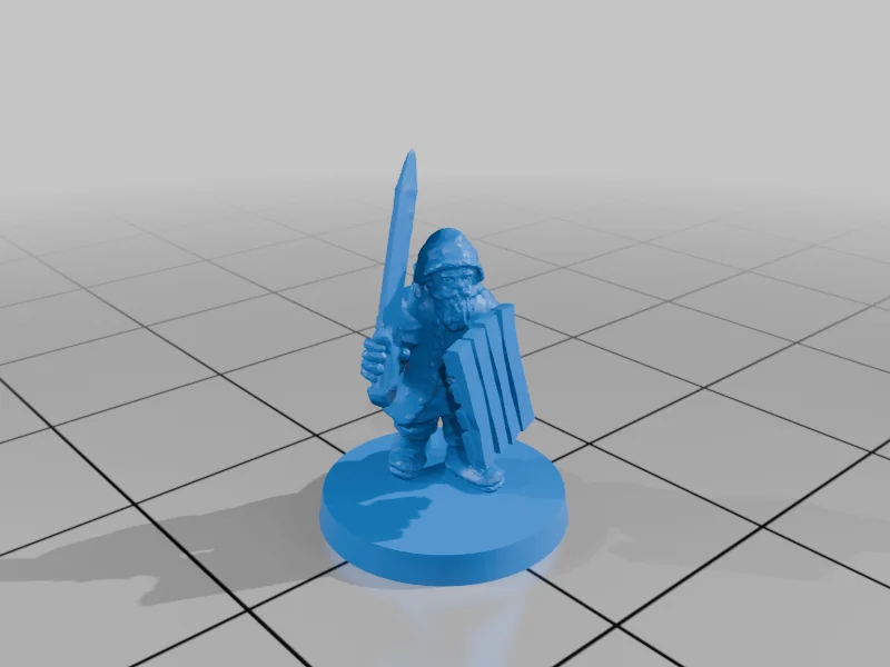 3D модель Милития Озерного Городка с Щитами (10мм) - фото 19